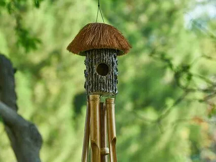 Wind Chimes In The Garden