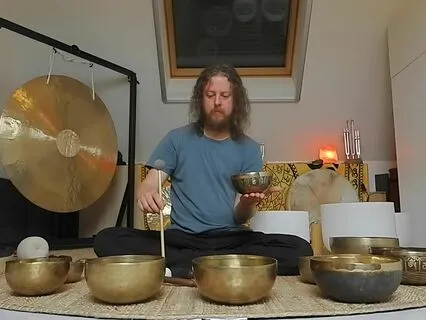 Wind Down In A Deep Sleep With Singing Bowls On A Lake Shore