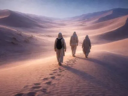 Windy Desert Night | 12 Hour Deep Sleep Ambience | All Night