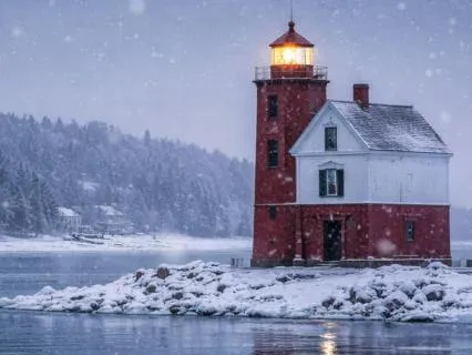 Winter Carriage Tour Of Mackinac Island: A Snowy Sleep Story