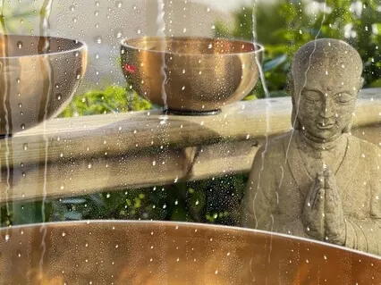 Zen Bowl Amidst the Rain, 